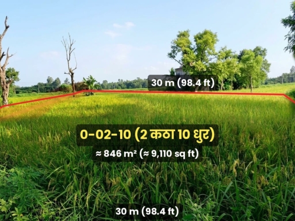 गोलबजार-४, सिराहामा २ कट्ठा १० धुर आकर्षक जग्गा बिक्रीमा (महनौर रोड नजिक)